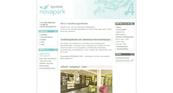 Desktop Screenshot of novaparkapotheke.at